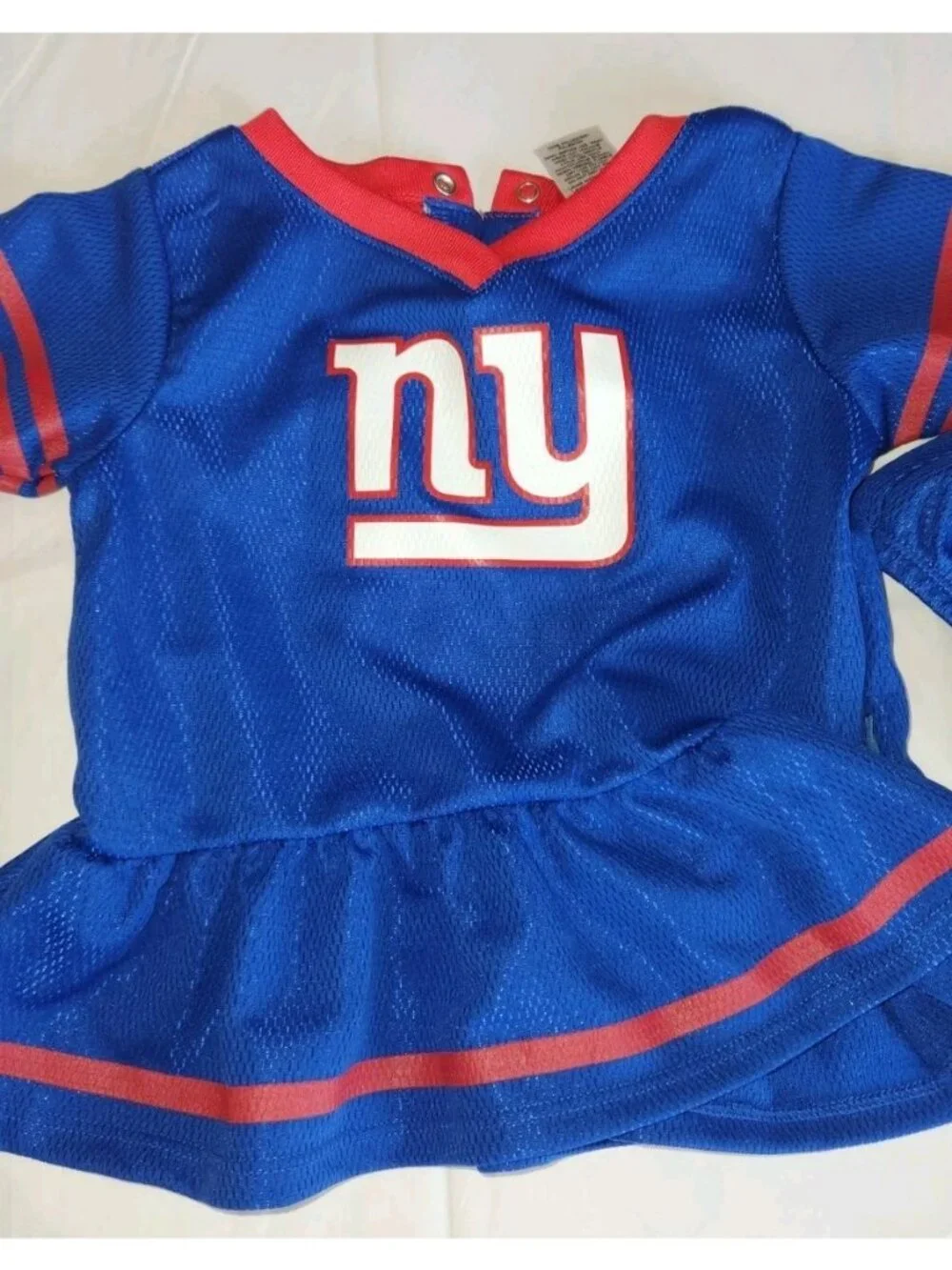 NFL Team Apparel 6-12M Toddler Girl Cheer Dress New York Giants Football......B9